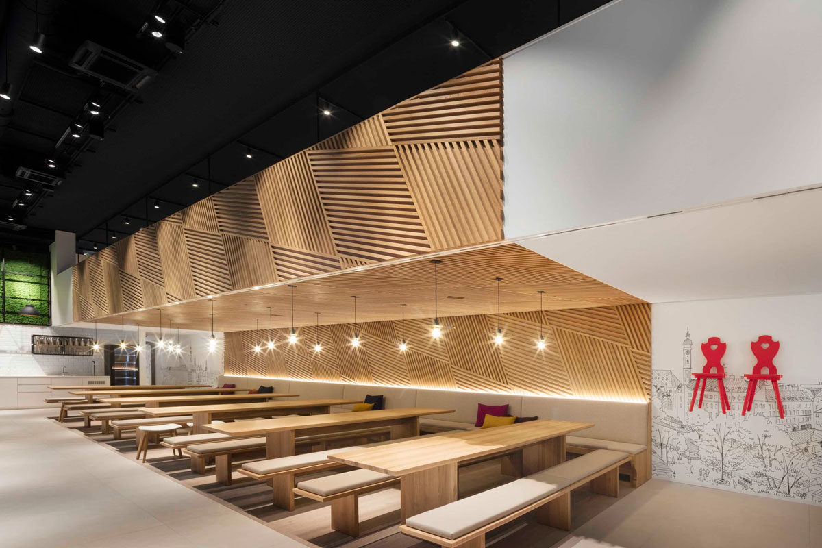 Bain & Company, München New Office Design - Restaurant - TROPP LIGHTING DESIGN