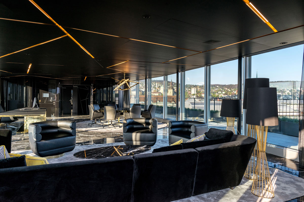 SIGNA, Zürich | Messingleuchten Lichtobjekte - TROPP LIGHTING DESIGN